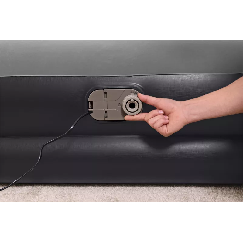 Bestway Tritech Air Mattress Queen with Built-in AC Pump and Antimicrobial Coating 2.03 m x 1.52 m x 46 cm