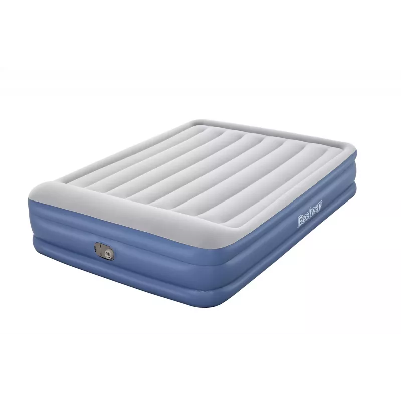 Bestway Tritech Air Mattress Queen with Built-in AC Pump and Antimicrobial Coating 2.03 m x 1.52 m x 46 cm