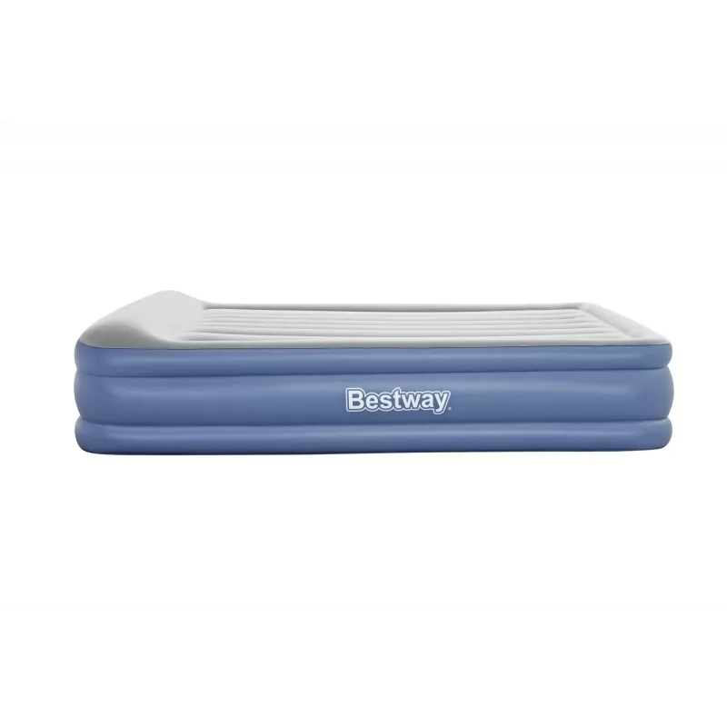 Bestway Tritech Air Mattress Queen with Built-in AC Pump and Antimicrobial Coating 2.03 m x 1.52 m x 46 cm