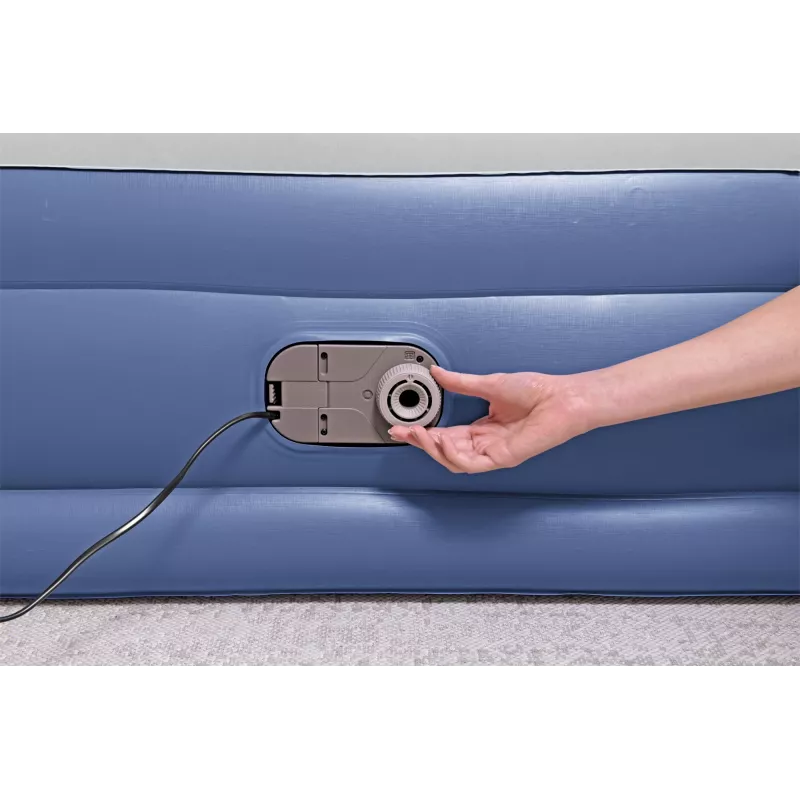 Bestway Tritech Air Mattress Queen with Built-in AC Pump and Antimicrobial Coating 2.03 m x 1.52 m x 46 cm