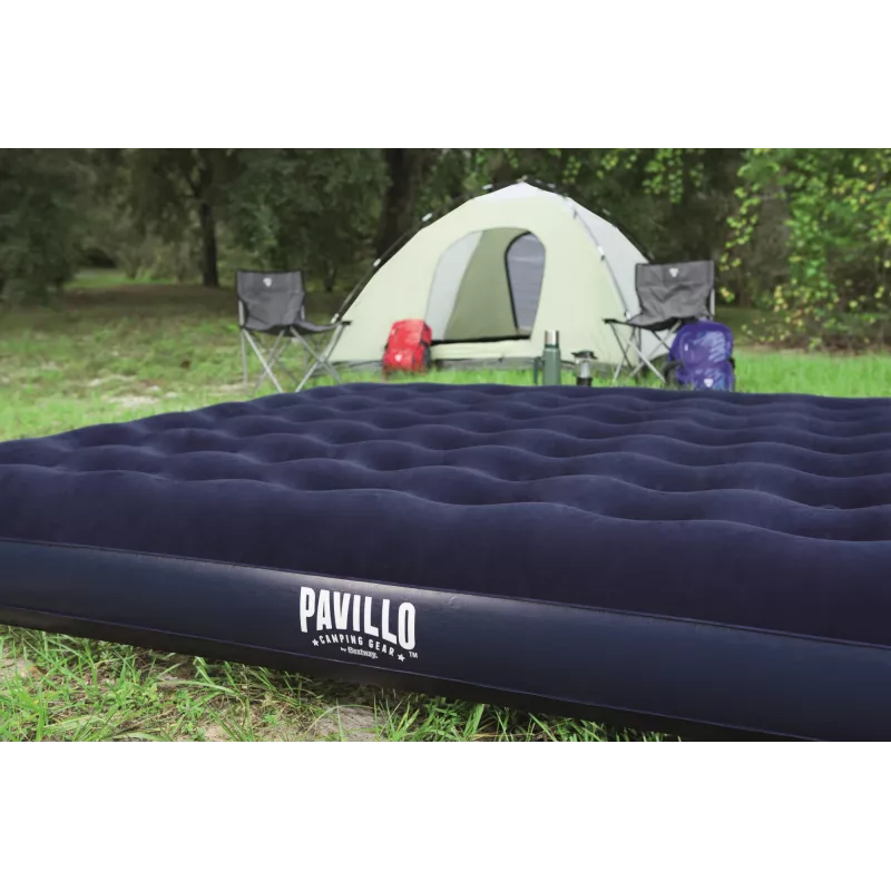 Bestway Flocked Airbed - King - 2.03m x 1.83m x 22cm, Double mattress