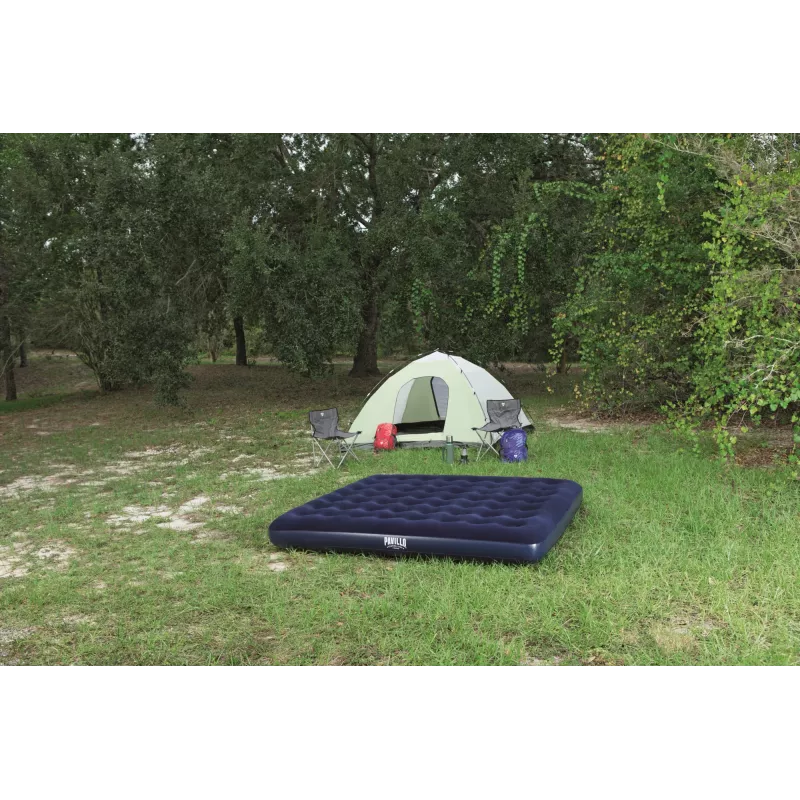 Bestway Flocked Airbed - King - 2.03m x 1.83m x 22cm, Double mattress