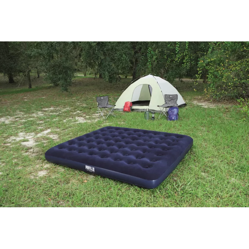 Bestway Flocked Airbed - King - 2.03m x 1.83m x 22cm, Double mattress