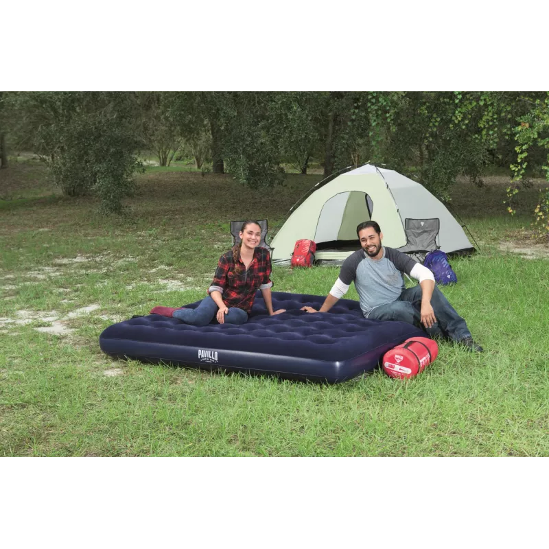Bestway Flocked Airbed - King - 2.03m x 1.83m x 22cm, Double mattress