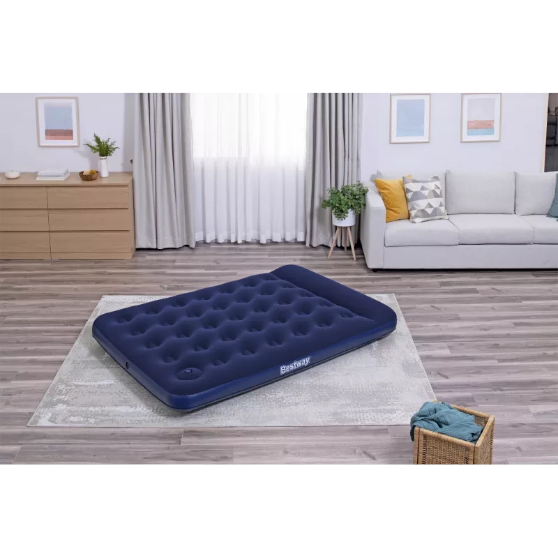 Bestway Air Mattress Full with Built-in Foot Pump 1.91 m x 1.37 m x 28 cm