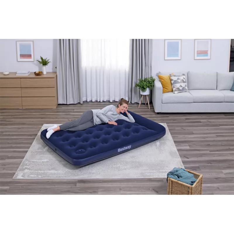Bestway Air Mattress Full with Built-in Foot Pump 1.91 m x 1.37 m x 28 cm