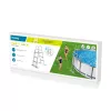 Bestway Flip & Lock Above Ground Pool Ladder 1.07 m, Ladder, Grey, Metal, 150 kg, 3 steps, 107 cm