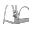 Bestway Flip & Lock Above Ground Pool Ladder 1.07 m, Ladder, Grey, Metal, 150 kg, 3 steps, 107 cm