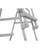 Bestway Flip & Lock Above Ground Pool Ladder 1.07 m, Ladder, Grey, Metal, 150 kg, 3 steps, 107 cm