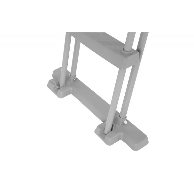 Bestway Flip & Lock Above Ground Pool Ladder 1.32 m, Ladder, Grey, Metal, Plastic, 150 kg, 4 steps, EN16582