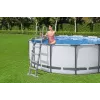 Bestway Flip & Lock Above Ground Pool Ladder 1.32 m, Ladder, Grey, Metal, Plastic, 150 kg, 4 steps, EN16582
