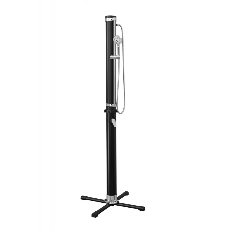Bestway SolarFlow 5.2 Gal. Outdoor Shower, Freestanding, Black, Metal, PVC, 20 L, EN1112, 620 mm