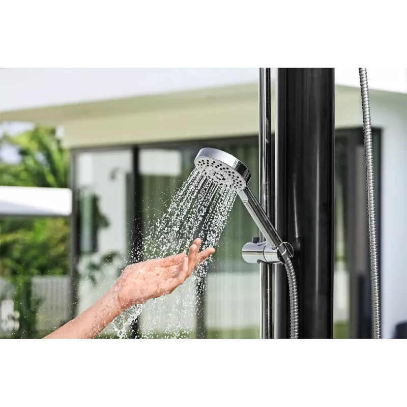 Bestway SolarFlow 5.2 Gal. Outdoor Shower, Freestanding, Black, Metal, PVC, 20 L, EN1112, 620 mm