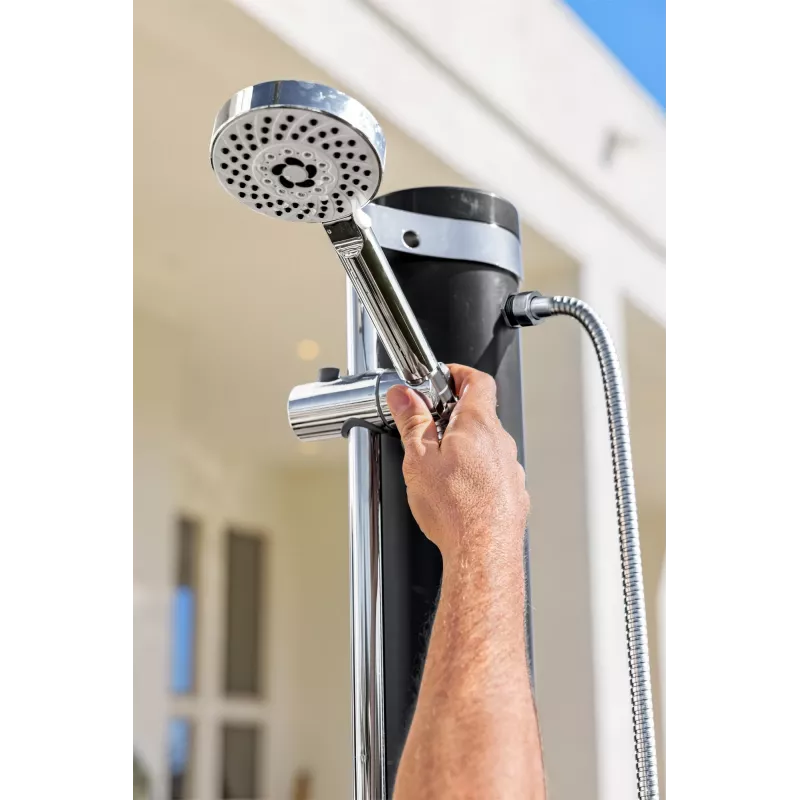 Bestway SolarFlow 5.2 Gal. Outdoor Shower, Freestanding, Black, Metal, PVC, 20 L, EN1112, 620 mm