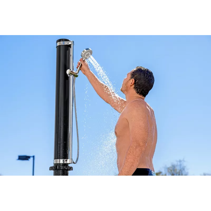 Bestway SolarFlow 5.2 Gal. Outdoor Shower, Freestanding, Black, Metal, PVC, 20 L, EN1112, 620 mm