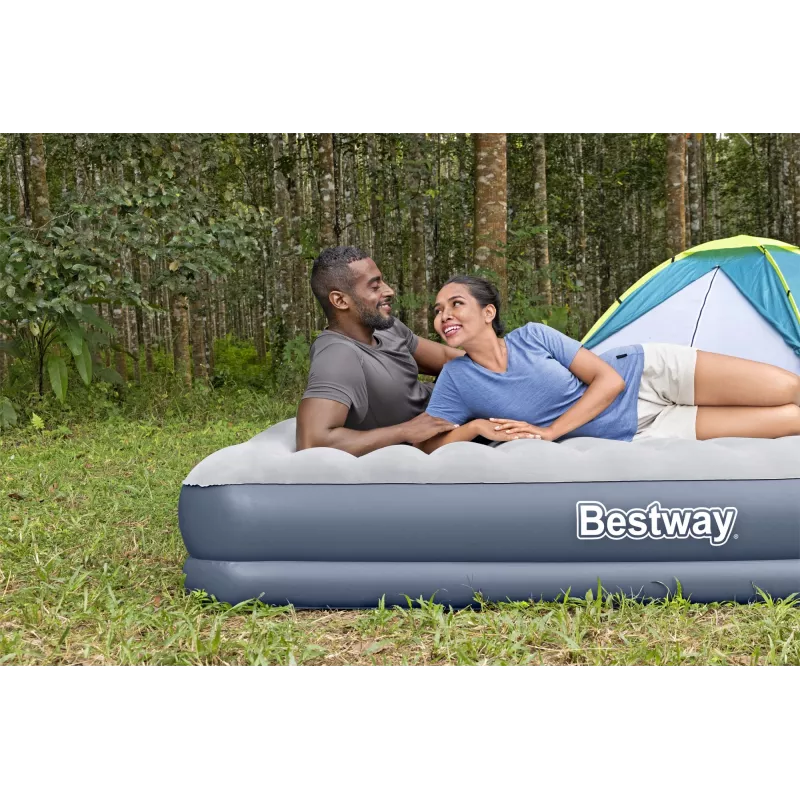 Bestway Tritech Air Mattress Queen with Rechargeable Pump 2.03 m x 1.52 m x 36 cm