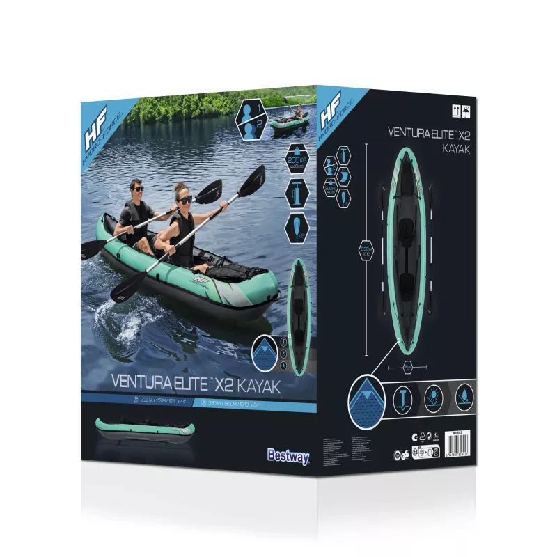 Bestway Hydro-Force Ventura Elite X2 Inflatable Kayak Set 3.30 m