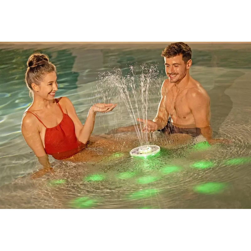 Bestway FloatBright Solar LED Pool Fountain, Pool fountain, ABS, Polyethylene terephthalate (PET), Stainless steel, EMC/EN60598/EN60335, Battery, 5 V, 182 mm