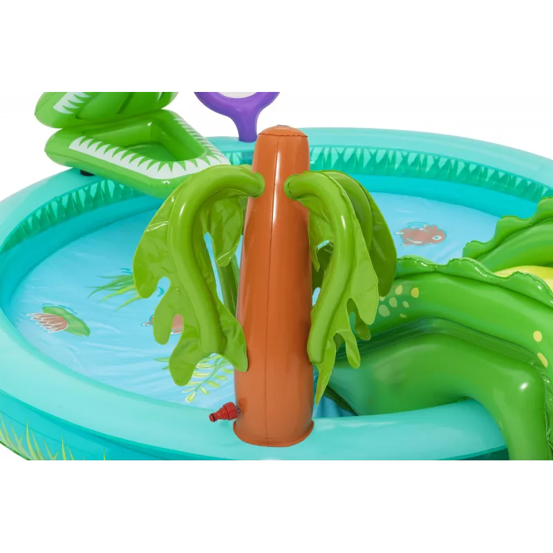 Bestway Crocodile Cove Kids Inflatable Water Play Center and Pool 2.24 m x 1.81 m x 72 cm