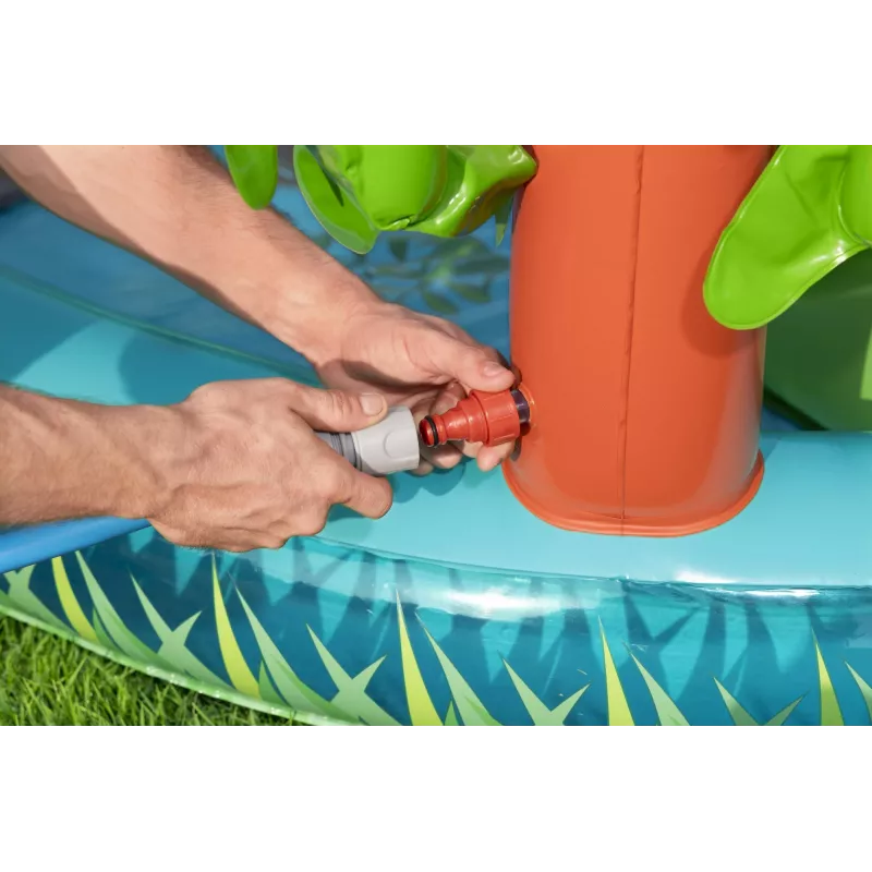 Bestway Crocodile Cove Kids Inflatable Water Play Center and Pool 2.24 m x 1.81 m x 72 cm