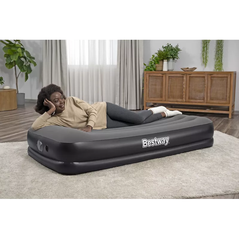 Bestway Tritech Twin Air Mattress with Built-in USB Pump 1.91 m x 97 cm x 36 cm