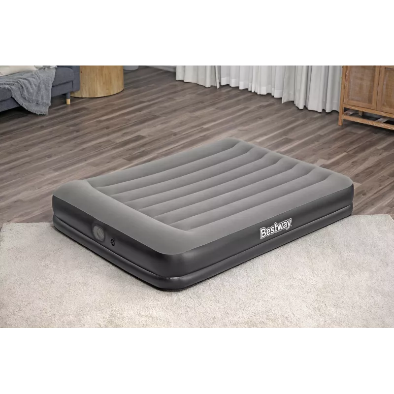 Bestway Tritech Queen Air Mattress with Built-in USB Pump 2.03 m x 1.52 m x 36 cm