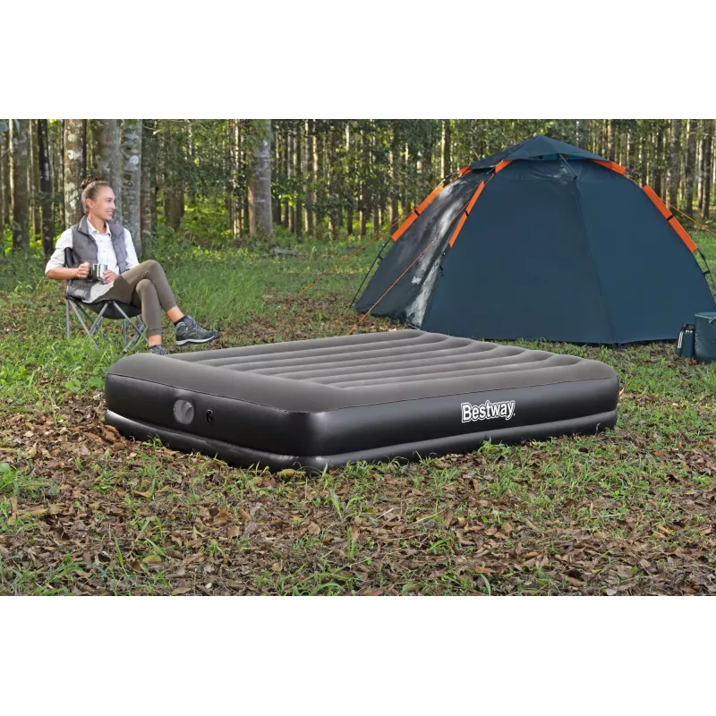 Bestway Tritech Queen Air Mattress with Built-in USB Pump 2.03 m x 1.52 m x 36 cm
