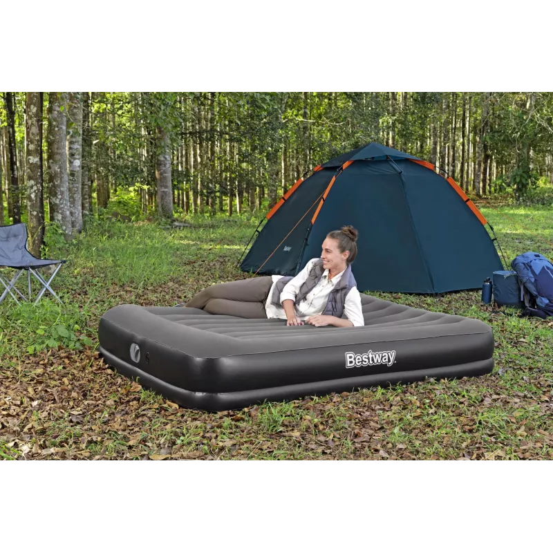 Bestway Tritech Queen Air Mattress with Built-in USB Pump 2.03 m x 1.52 m x 36 cm