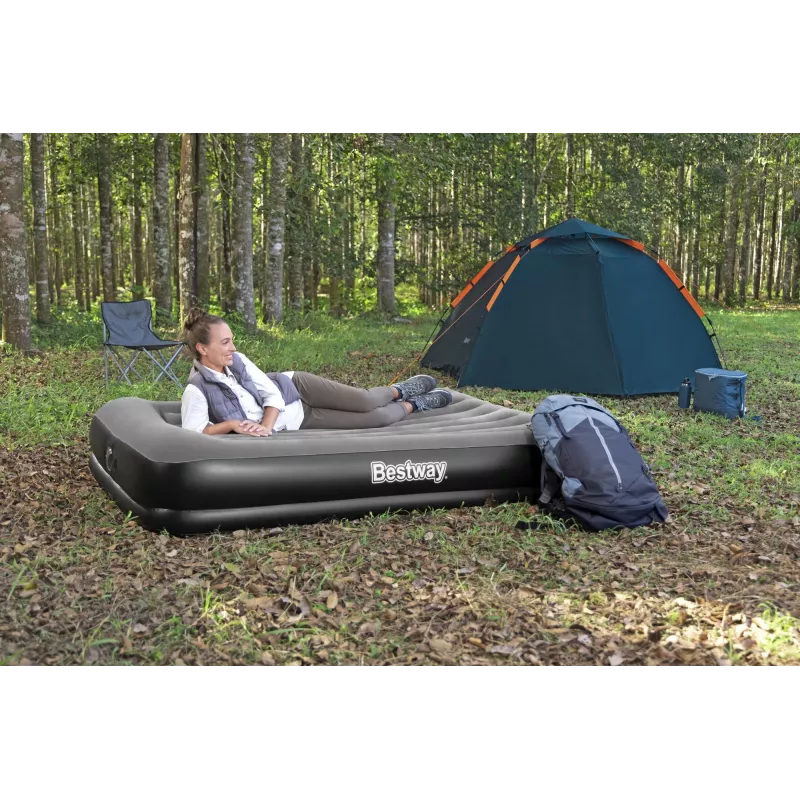 Bestway Tritech Queen Air Mattress with Built-in USB Pump 2.03 m x 1.52 m x 36 cm