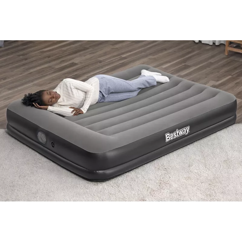 Bestway Tritech Queen Air Mattress with Built-in USB Pump 2.03 m x 1.52 m x 36 cm