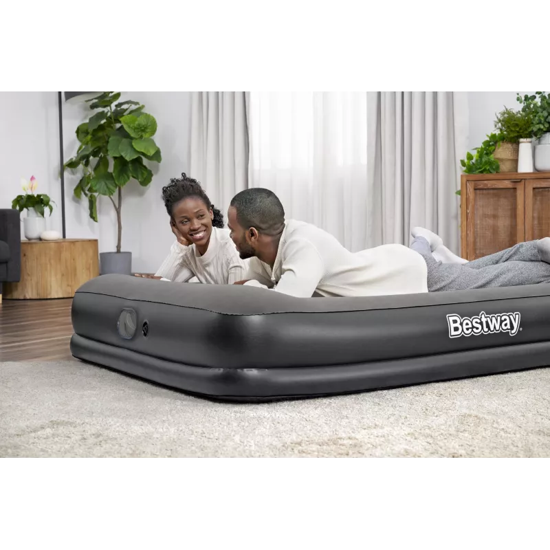 Bestway Tritech Queen Air Mattress with Built-in USB Pump 2.03 m x 1.52 m x 36 cm