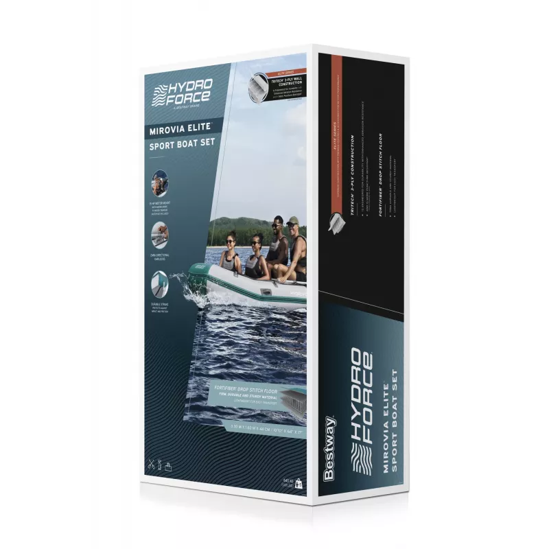 Bestway Hydro Force Mirovia Elite 5-Person Inflatable Sport Boat Set 3.30 m
