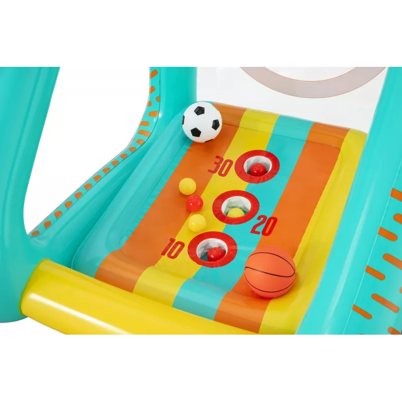 Bestway Perfect Aim 3-in-1 Inflatable Yard Game, Inflatable play center, 5 yr(s), Polyvinyl chloride (PVC), Multicolour