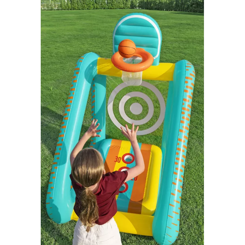 Bestway Perfect Aim 3-in-1 Inflatable Yard Game, Inflatable play center, 5 yr(s), Polyvinyl chloride (PVC), Multicolour