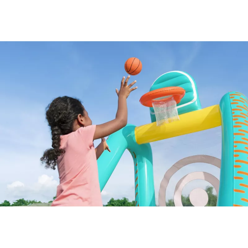 Bestway Perfect Aim 3-in-1 Inflatable Yard Game, Inflatable play center, 5 yr(s), Polyvinyl chloride (PVC), Multicolour