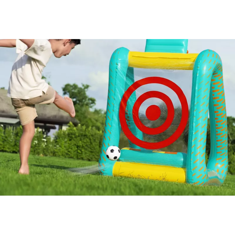 Bestway Perfect Aim 3-in-1 Inflatable Yard Game, Inflatable play center, 5 yr(s), Polyvinyl chloride (PVC), Multicolour