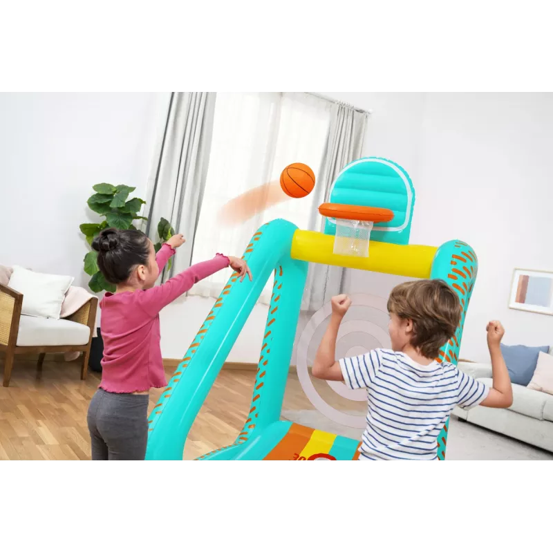 Bestway Perfect Aim 3-in-1 Inflatable Yard Game, Inflatable play center, 5 yr(s), Polyvinyl chloride (PVC), Multicolour