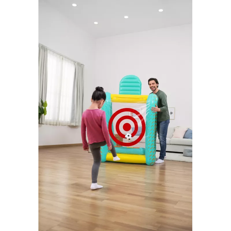 Bestway Perfect Aim 3-in-1 Inflatable Yard Game, Inflatable play center, 5 yr(s), Polyvinyl chloride (PVC), Multicolour