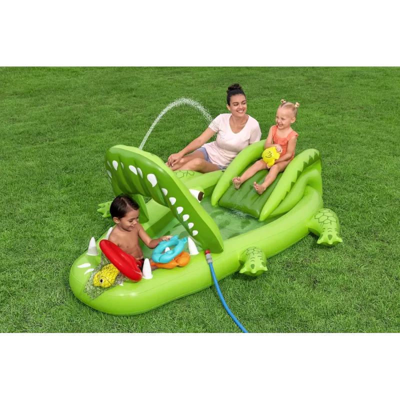Bestway Later Gator Kids Inflatable Water Play Center and Pool 2.34 m x 1.63 m x 87 cm