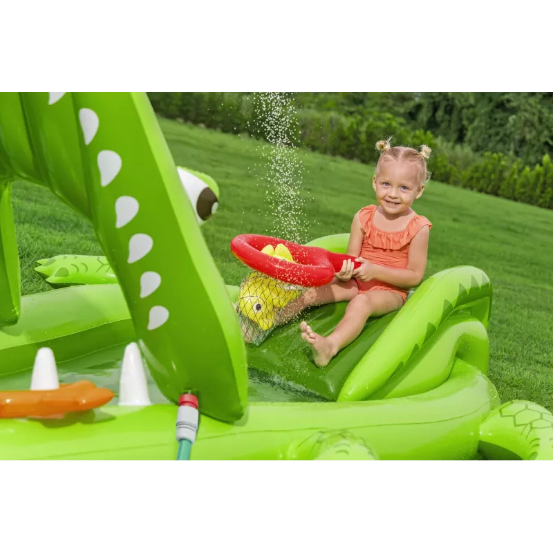 Bestway Later Gator Kids Inflatable Water Play Center and Pool 2.34 m x 1.63 m x 87 cm
