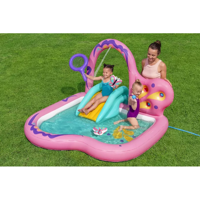 Bestway Butterfly Wonder Kids Inflatable Water Play Center and Pool 1.80 m x 1.80 m x 1.17 m
