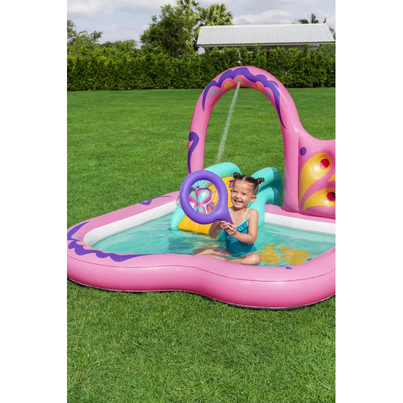 Bestway Butterfly Wonder Kids Inflatable Water Play Center and Pool 1.80 m x 1.80 m x 1.17 m