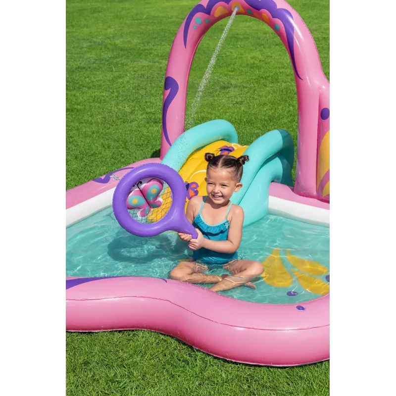 Bestway Butterfly Wonder Kids Inflatable Water Play Center and Pool 1.80 m x 1.80 m x 1.17 m