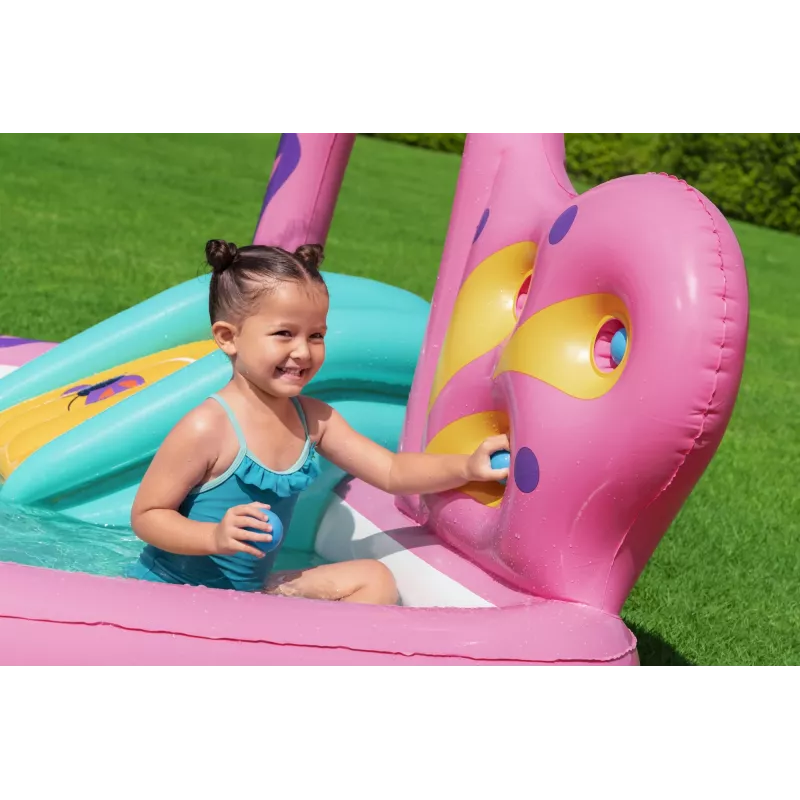 Bestway Butterfly Wonder Kids Inflatable Water Play Center and Pool 1.80 m x 1.80 m x 1.17 m