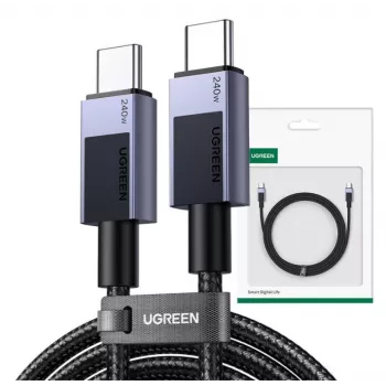 Ugreen 45068 USB cable 2 m USB C 0.48 Gbit/s 240 W Black, Grey