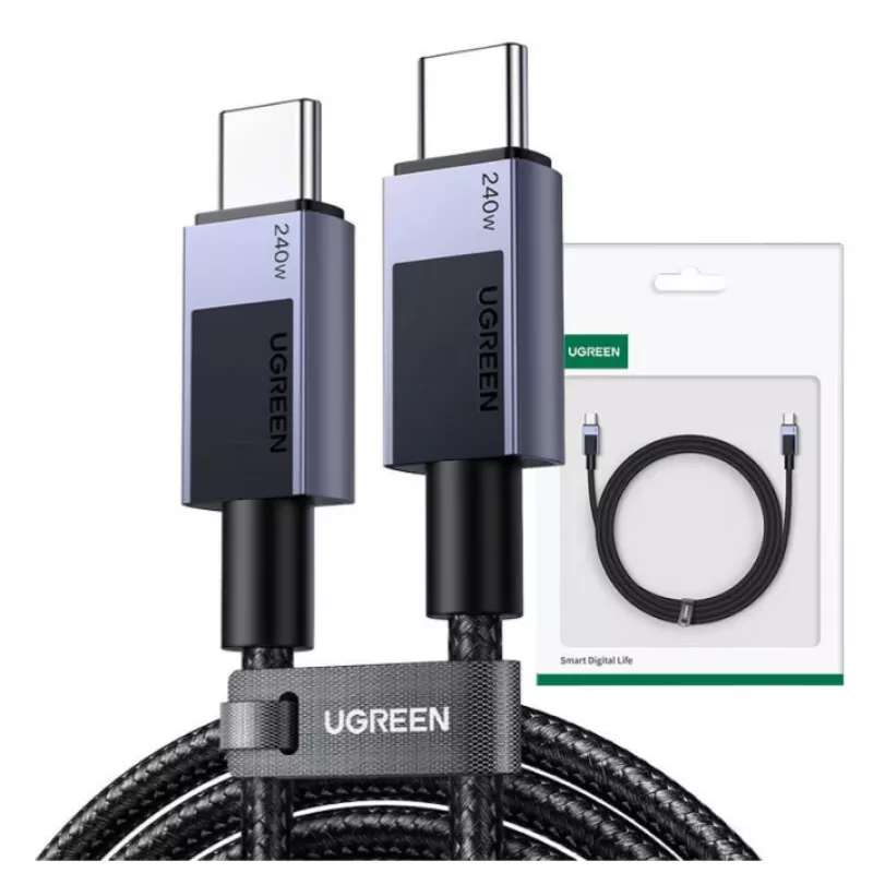 Ugreen 45068 USB cable 2 m USB C 0.48 Gbit/s 240 W Black, Grey