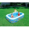 Bestway Inflatable Family Play Pool 2.29m x 1.52m x 56cm, Inflatable pool, 702 L, Rectangular, 6 yr(s), Vinyl, Multicolour