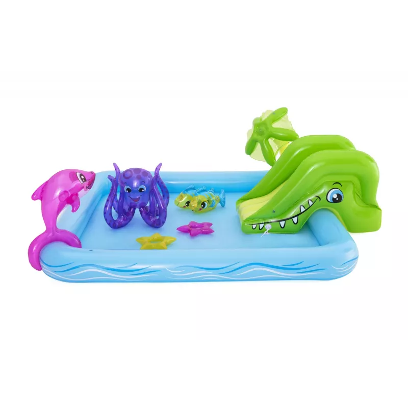 Bestway Play Center Fantastic Aquarium Play Pool, Inflatable pool, 308 L, Figure 8 shape, 2 yr(s), Vinyl, Multicolour