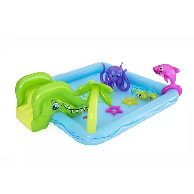 Bestway Play Center Fantastic Aquarium Play Pool, Inflatable pool, 308 L, Figure 8 shape, 2 yr(s), Vinyl, Multicolour