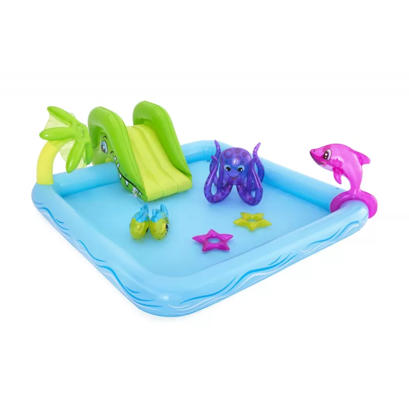 Bestway Play Center Fantastic Aquarium Play Pool, Inflatable pool, 308 L, Figure 8 shape, 2 yr(s), Vinyl, Multicolour